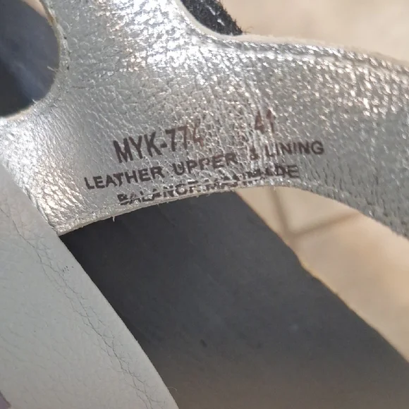 Alegria Blue and Purple Strappy Sandals - Picture 6 of 7